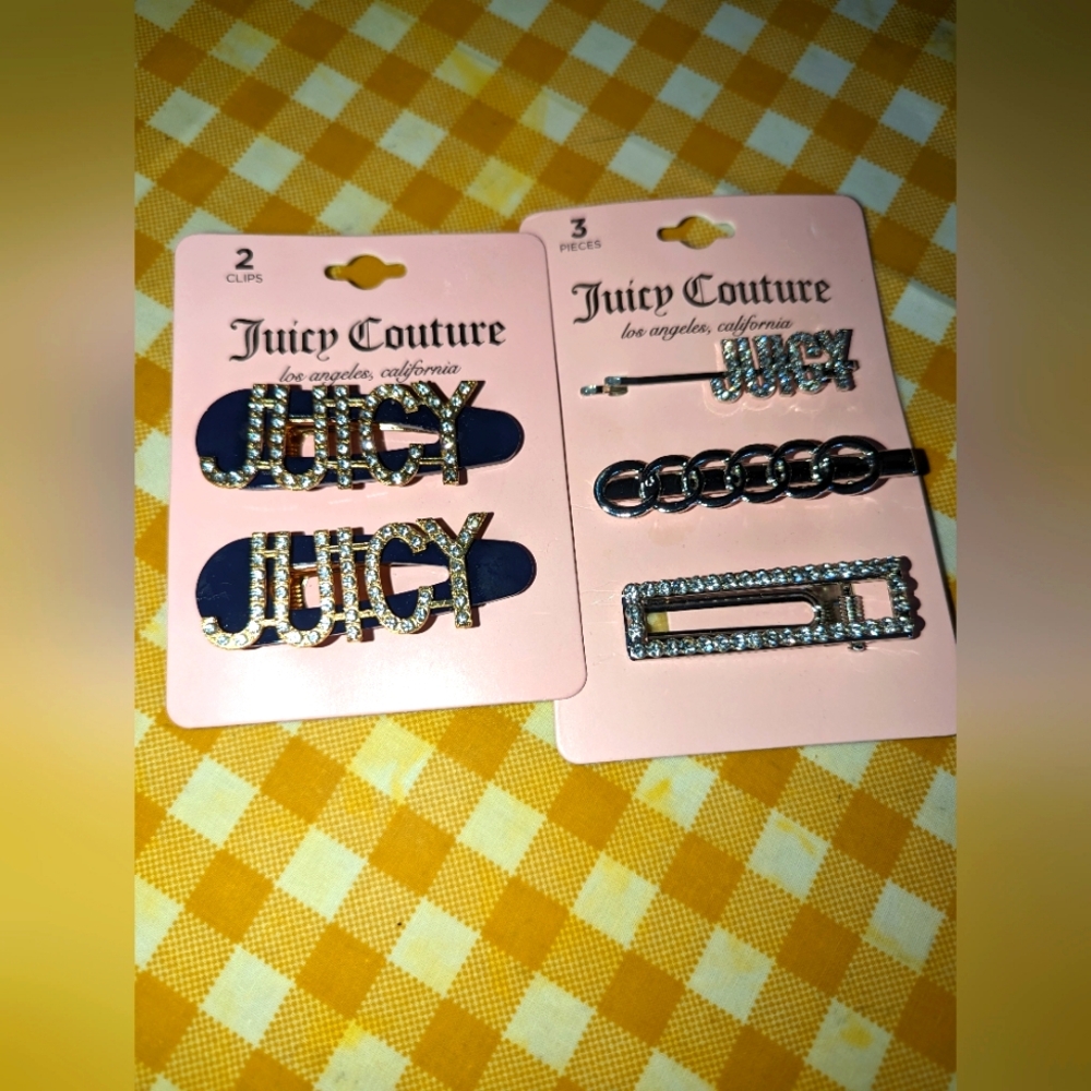 Juicy couture hair clips